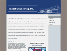 Tablet Screenshot of impactengineeringinc.com